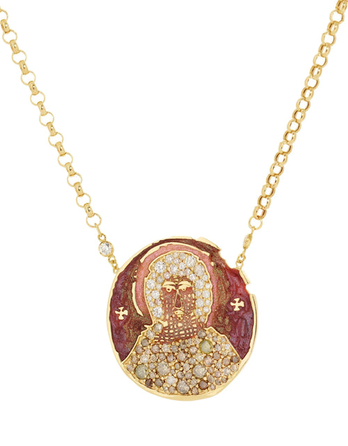 تحميل الصورة إلى عارض المعرض، Virgin Mary Necklace العذراء المقدّسة
