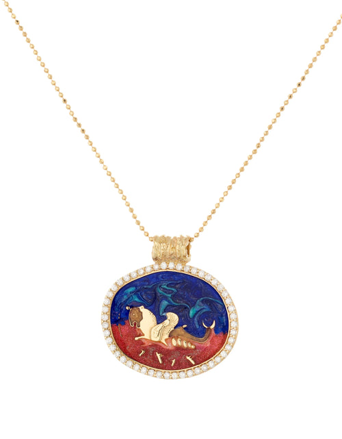 تحميل الصورة إلى عارض المعرض، The Winged Horse Pendant الحصان المجنح
