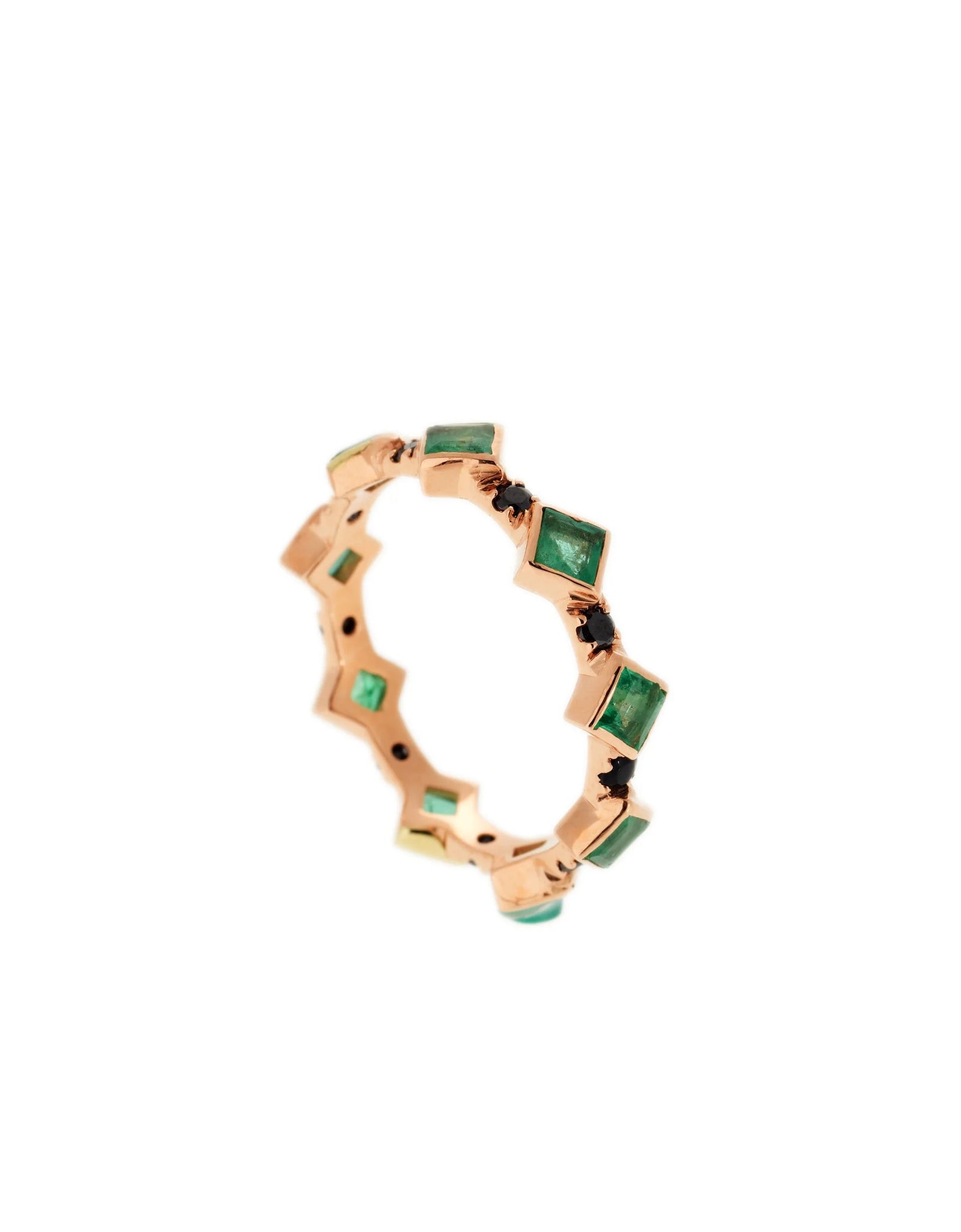 Architectural Magic Emerald Ring سحر الهندسة
