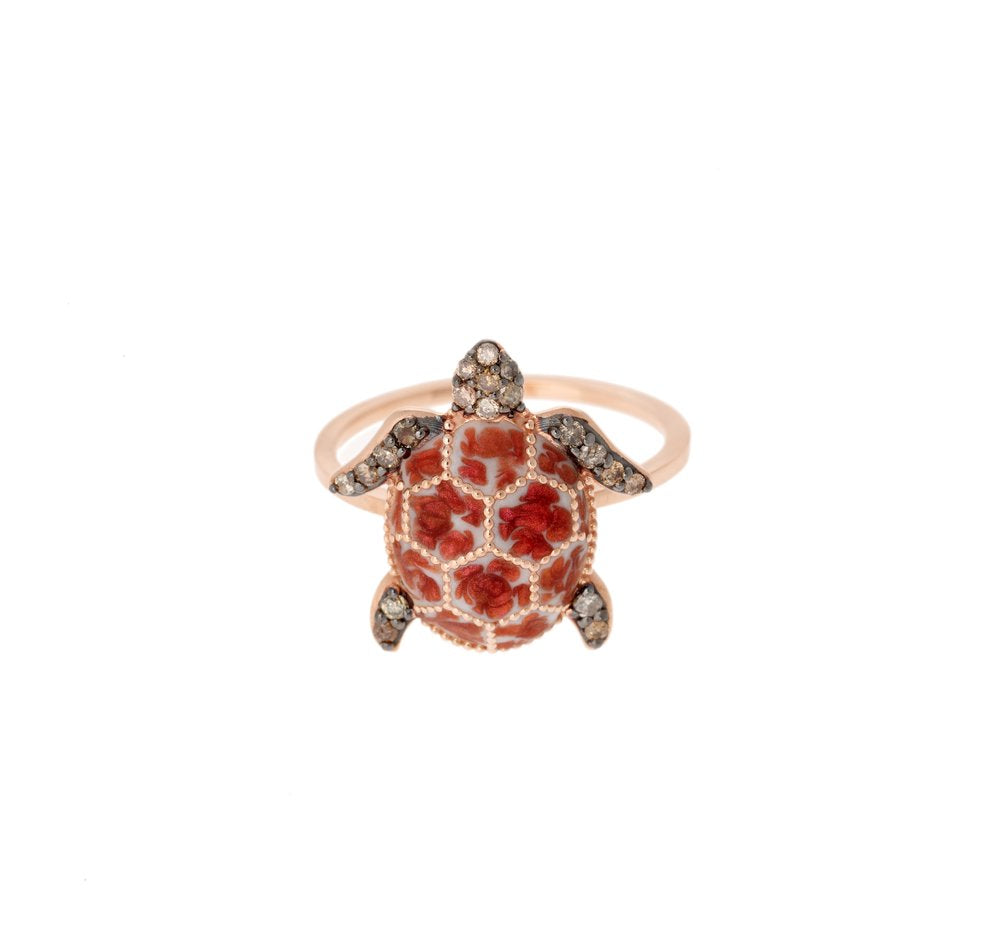 Pink Sea Turtle Ring