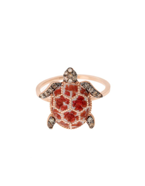 Load image into Gallery viewer, Pink Sea Turtle Ring
