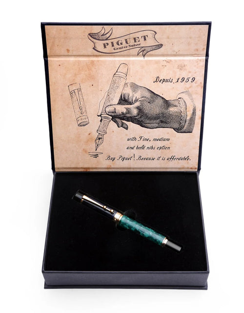 Load image into Gallery viewer, Piguet TAURUS Marble Vert Rollerball Pen
