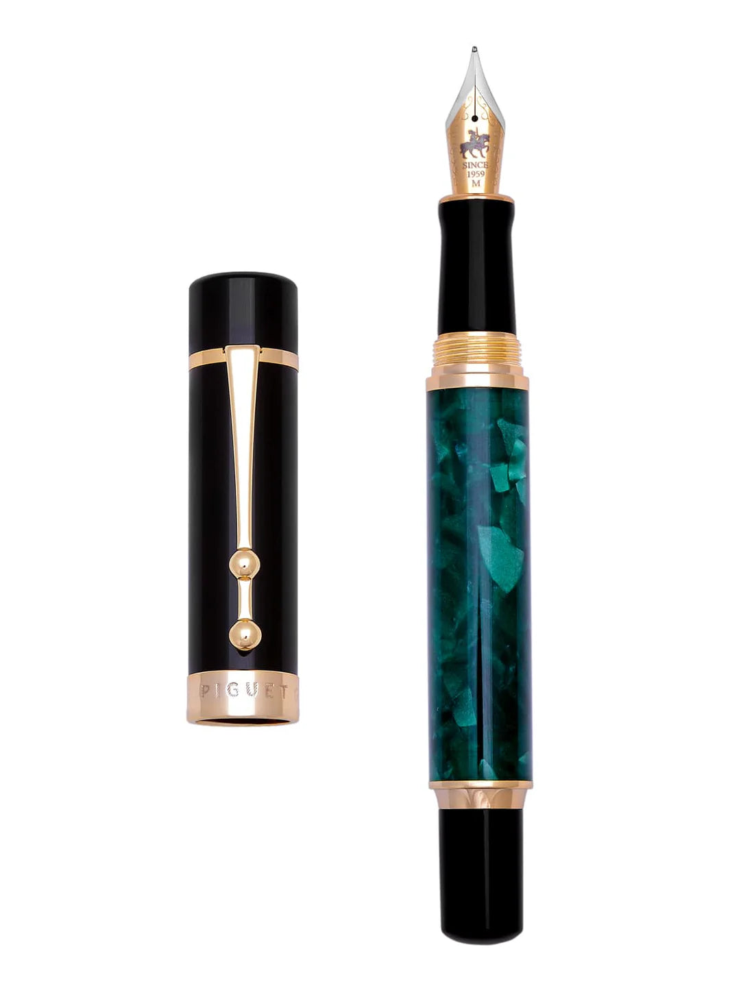 Piguet TAURUS Marble Vert Fountain Pen