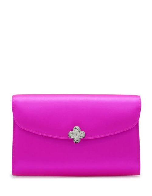 تحميل الصورة إلى عارض المعرض، حقيبة كلاتش من الحرير باللون الفوشيا من ليدي برينسيس
