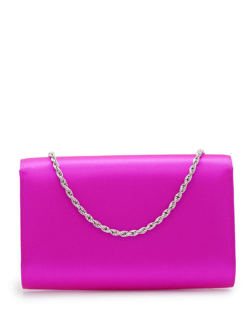 تحميل الصورة إلى عارض المعرض، حقيبة كلاتش من الحرير باللون الفوشيا من ليدي برينسيس
