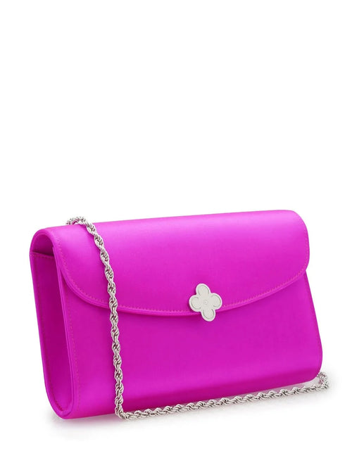 تحميل الصورة إلى عارض المعرض، حقيبة كلاتش من الحرير باللون الفوشيا من ليدي برينسيس
