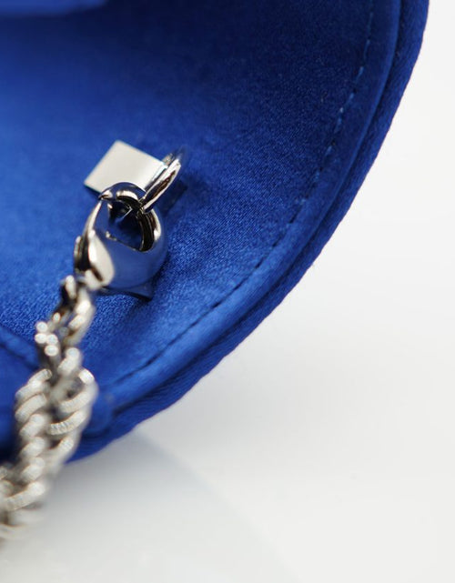 Load image into Gallery viewer, Lady Princess Royal blue silk clutch
