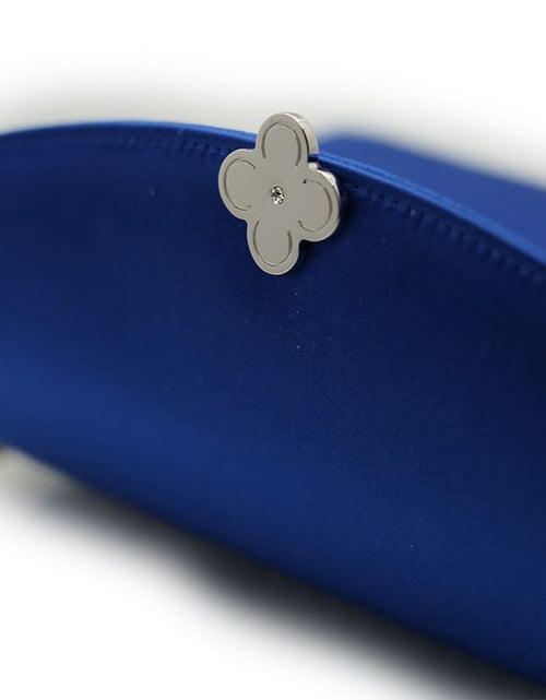 Load image into Gallery viewer, Lady Princess Royal blue silk clutch
