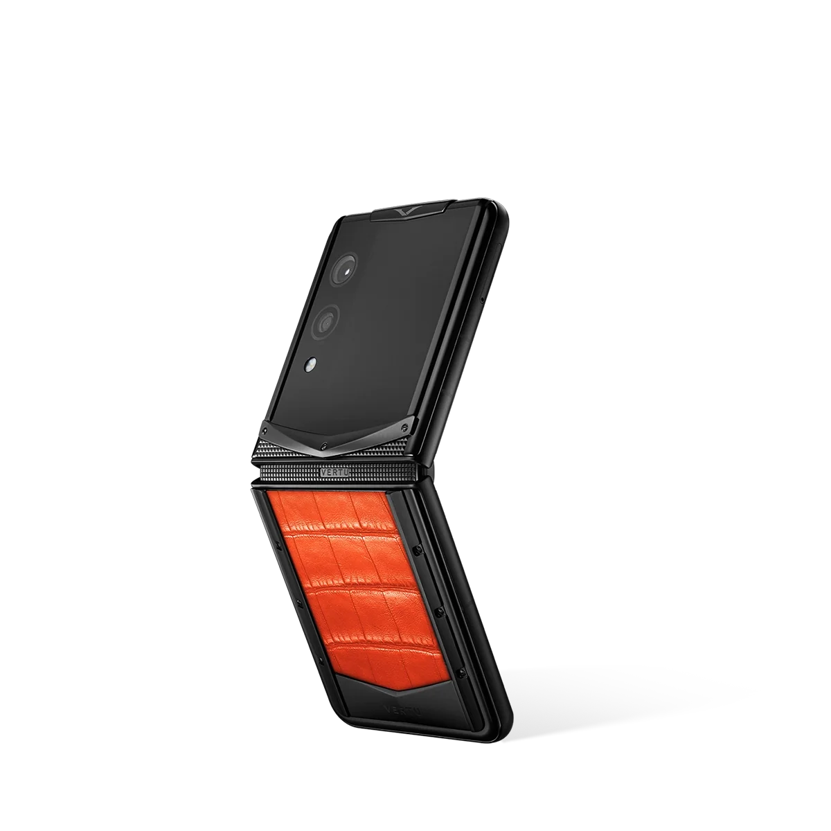 سلسلة VERTU® IRONFLIP بجلد التمساح - RADIANT PHOENIX