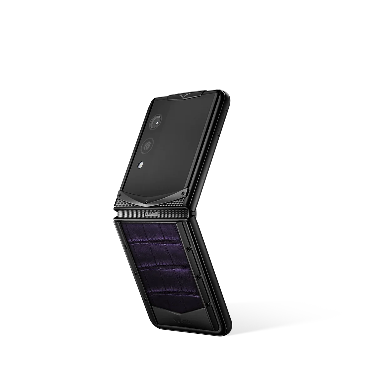VERTU® IRONFLIP ALLIGATOR SKIN SERIES-Dark Purple