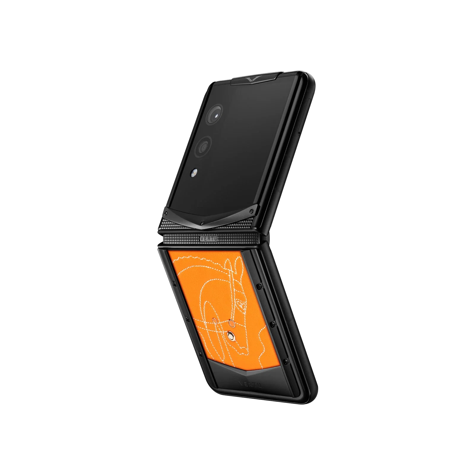 سلسلة VERTU® IRONFLIP بجلد التمساح - RADIANT PHOENIX