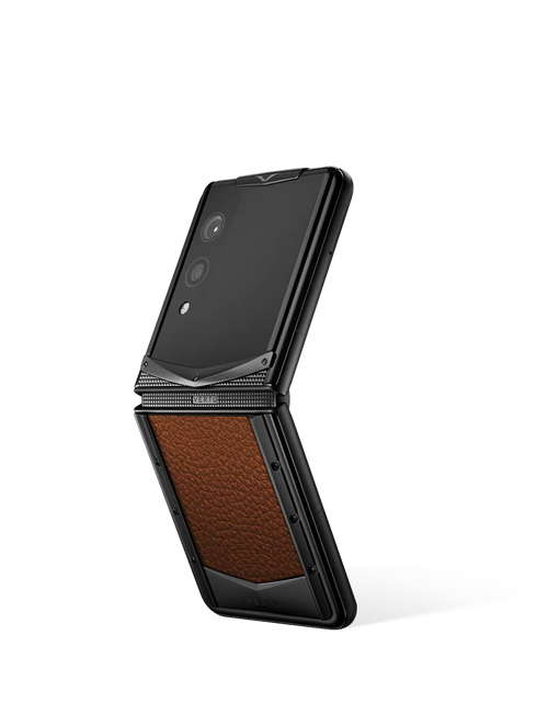 تحميل الصورة إلى عارض المعرض، VERTU® IRONFLIP CALFSKIN SERIES-كراميل
