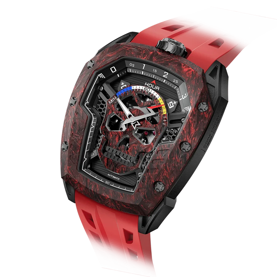 Reactor-Core Decay Carbon Fiber Red