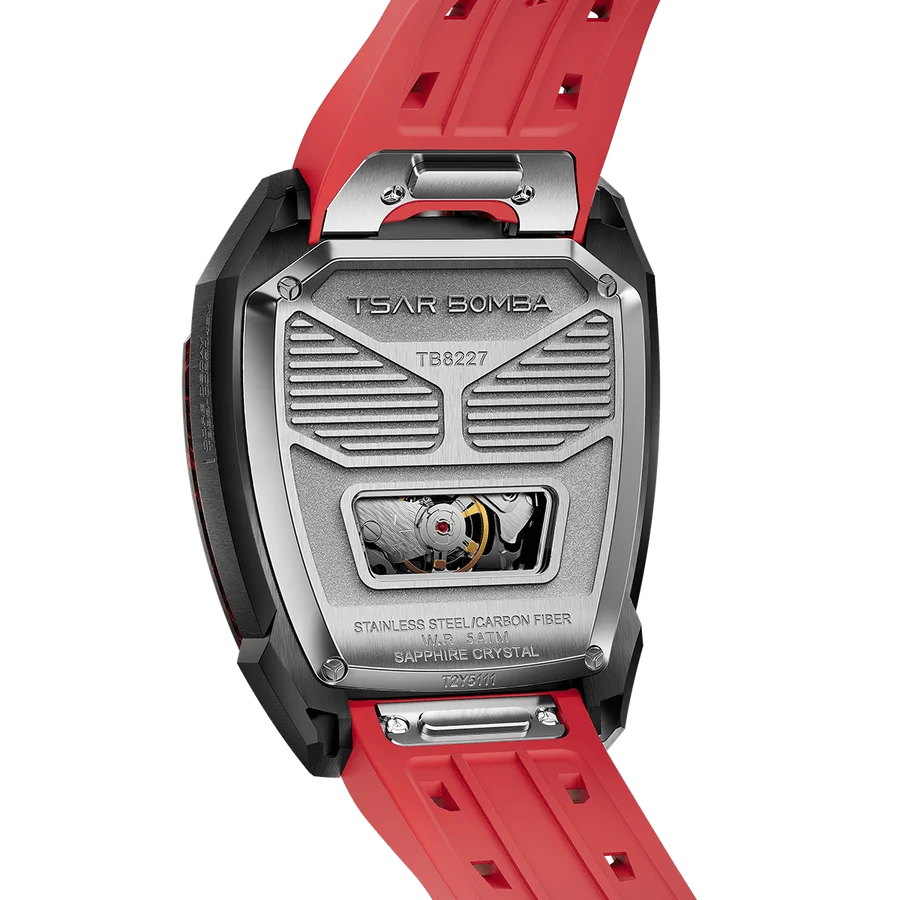 Reactor-Core Decay Carbon Fiber Red