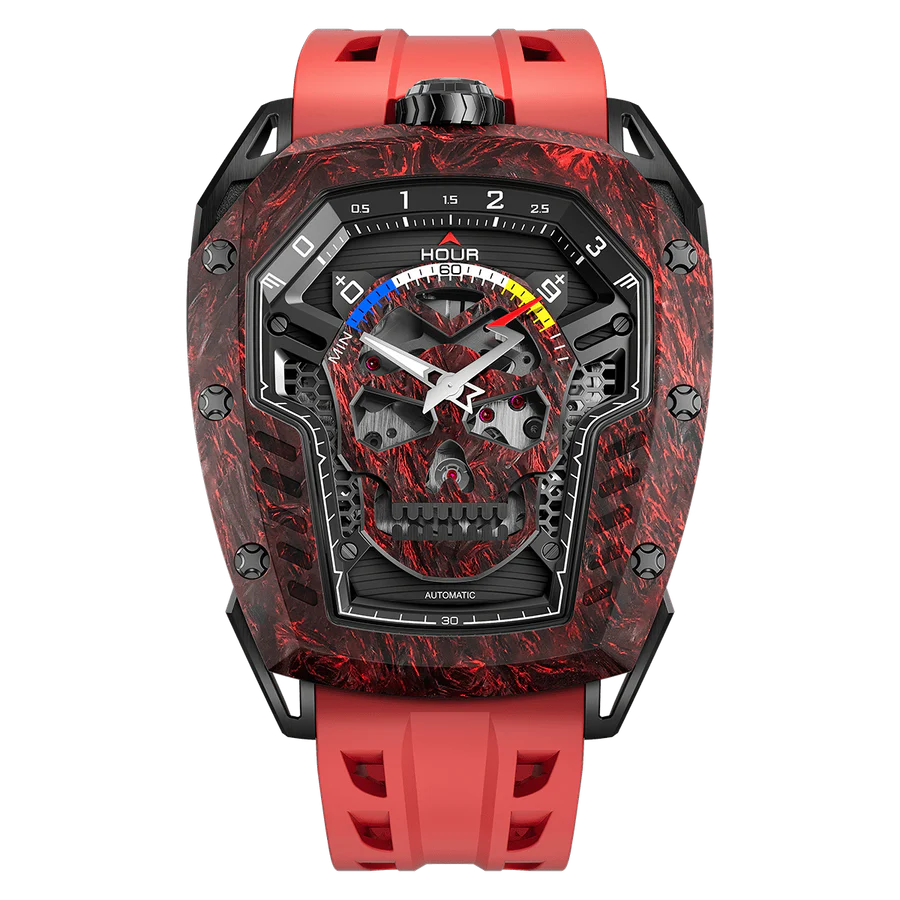 Reactor-Core Decay Carbon Fiber Red