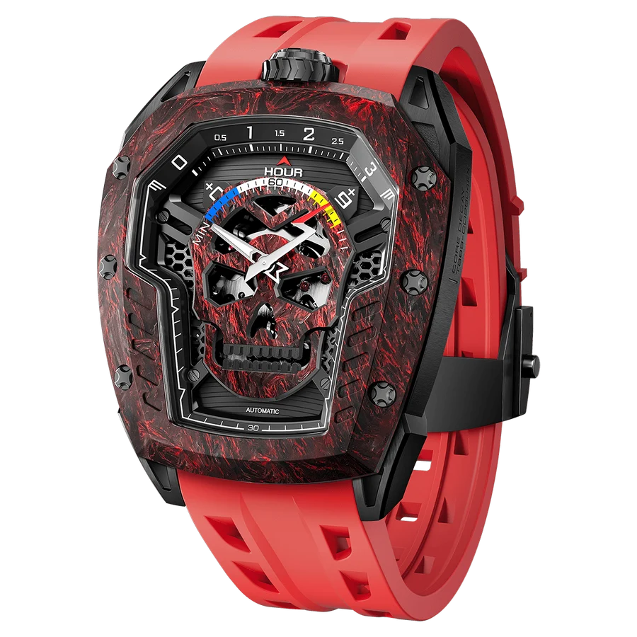 Reactor-Core Decay Carbon Fiber Red