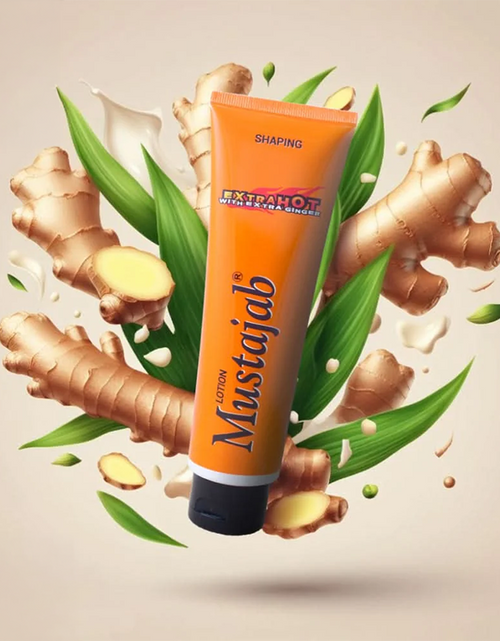 Load image into Gallery viewer, Mustajab Extra Hot Ginger Lotion With Extra Ginger 130ml
