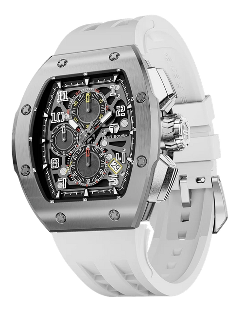 تحميل الصورة إلى عارض المعرض، ساعة Light Matter-Sapphire Crystal Edition TB8223 باللون الأبيض
