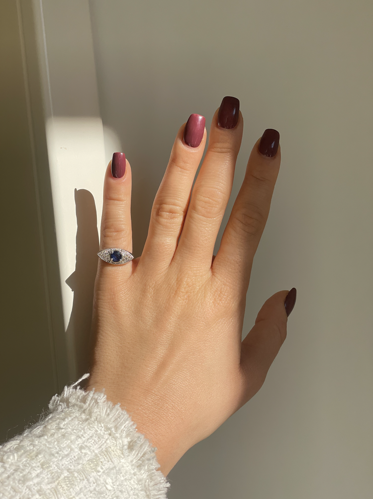 Sapphire Eye Ring