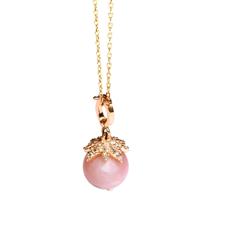 Berry Rose Quartz Necklace