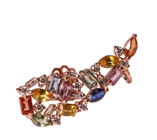 أقراط الياقوت المموج