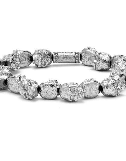 Load image into Gallery viewer, Skulls for Her | Empire - Silver All Skulls Bracelet
