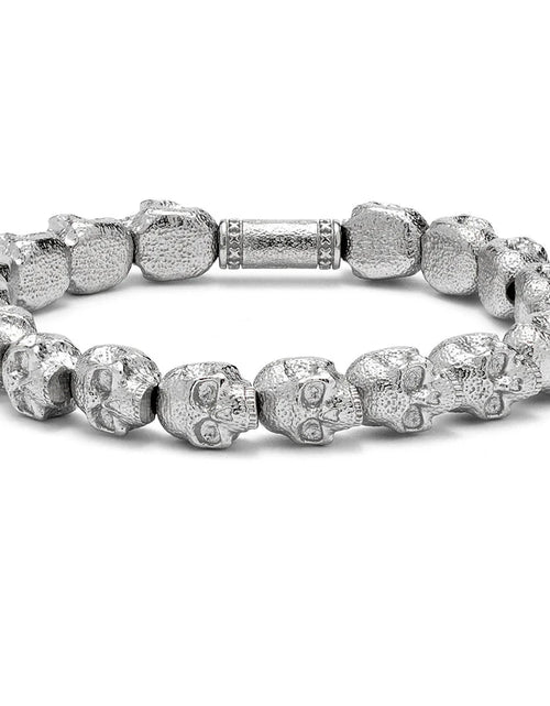 Load image into Gallery viewer, Skulls for Her | Empire - Silver All Skulls Bracelet
