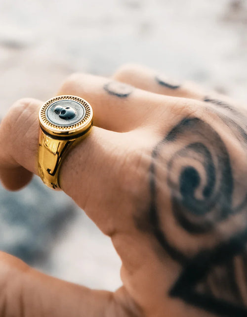 تحميل الصورة إلى عارض المعرض، Sparta - Men&#39;s Skull Ring
