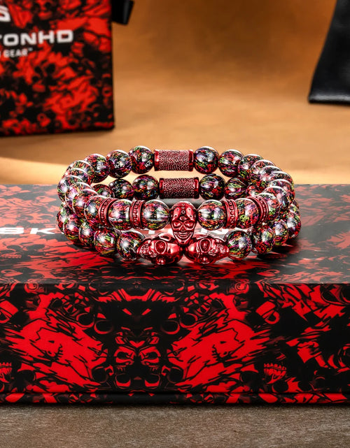 Load image into Gallery viewer, Skulls for Her | Dragon Red Skulls
