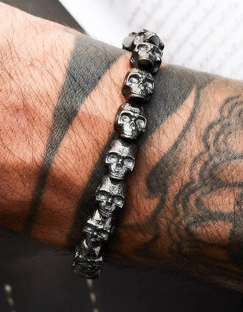 Load image into Gallery viewer, Skulls for Her | Stealth - All Skulls Bracelet
