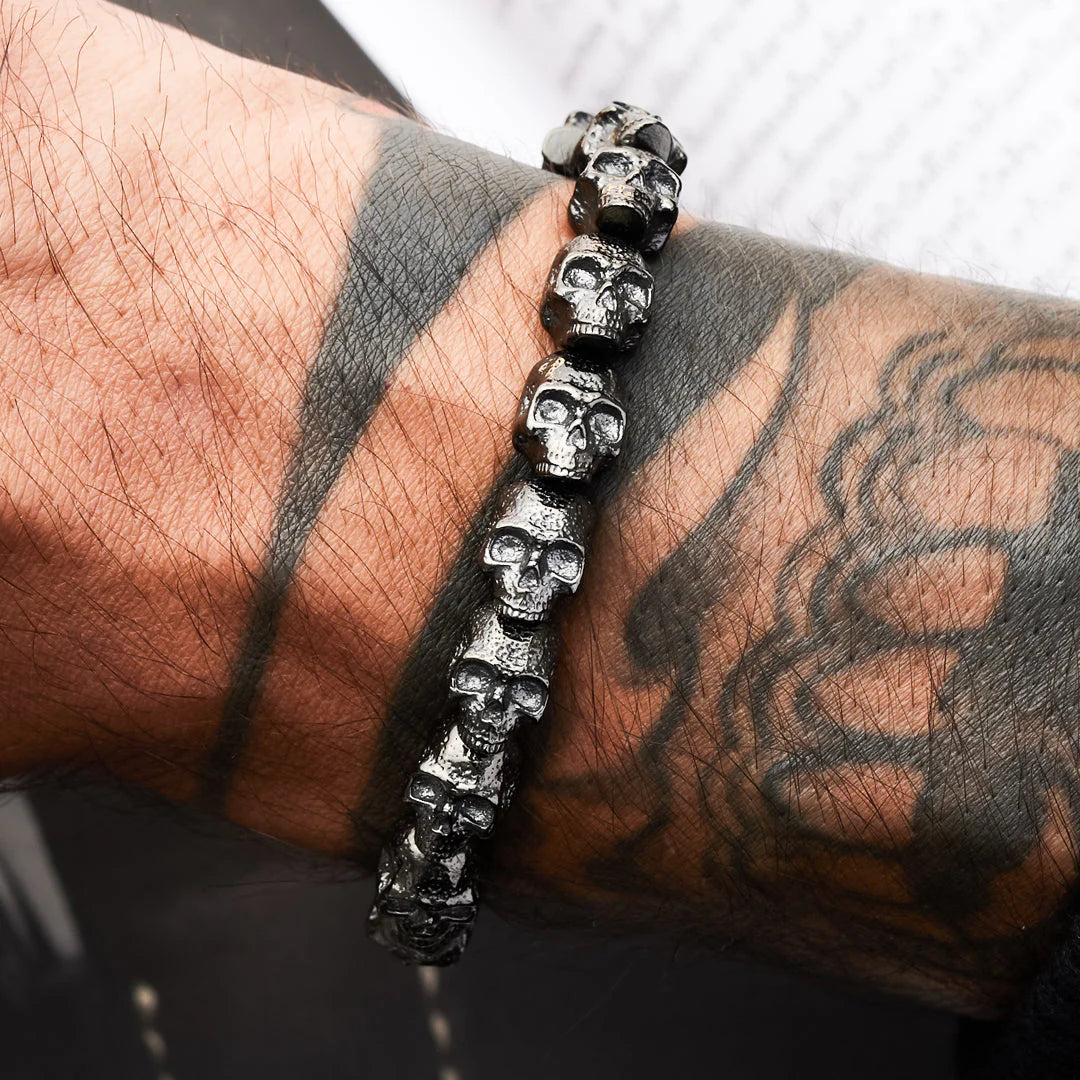 Skulls for Her | Stealth - All Skulls Bracelet