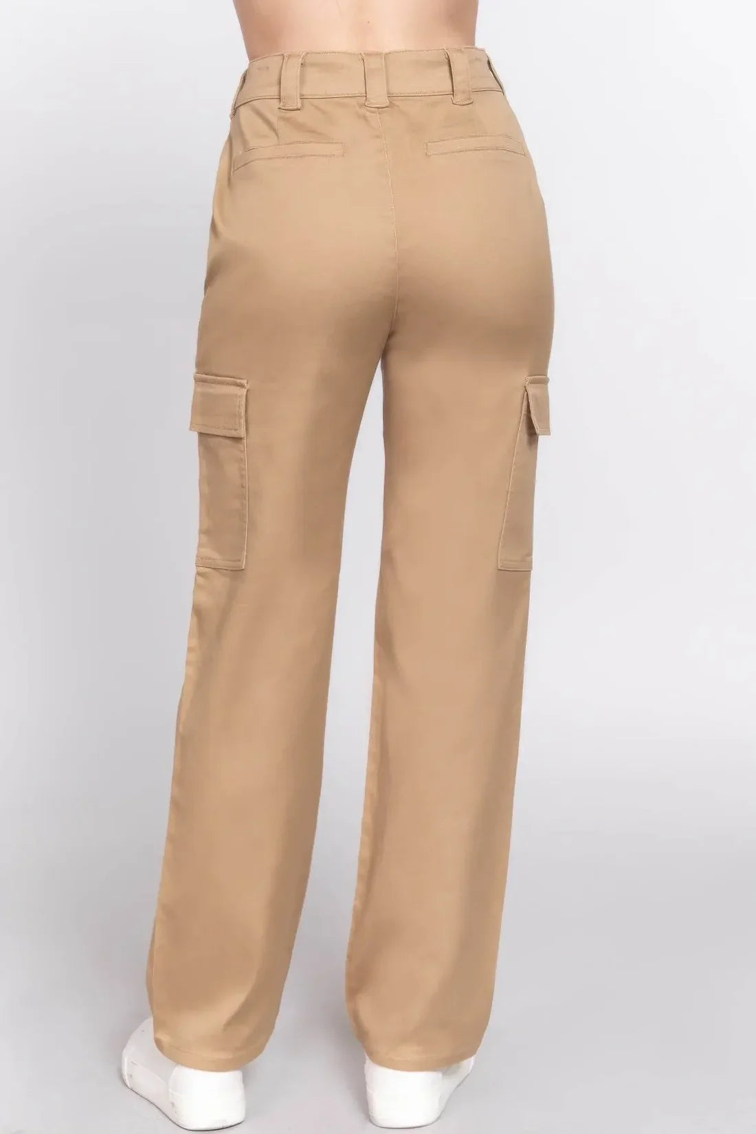 Evorin Women's Comfortable Straight Leg Light Brown Pants