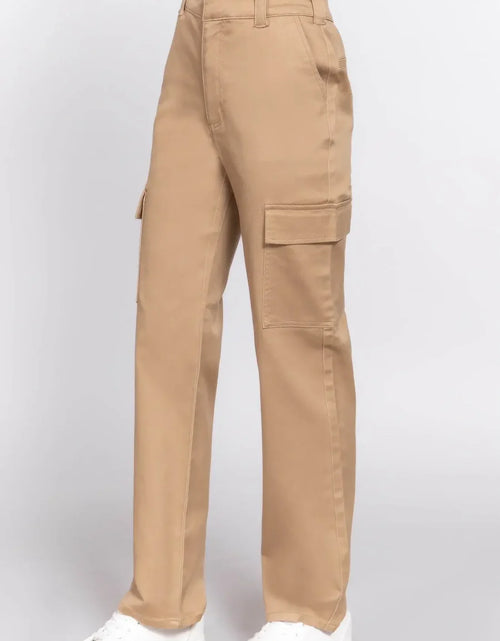 تحميل الصورة إلى عارض المعرض، Evorin Women's Comfortable Straight Leg Light Brown Pants
