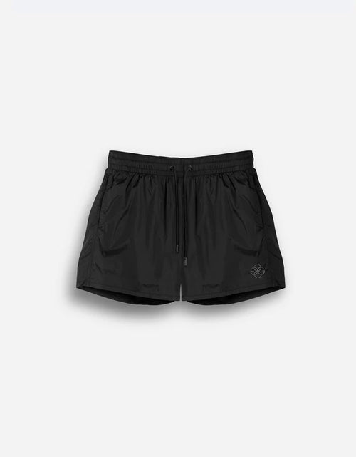 Load image into Gallery viewer, Swim Shorts - Black Embroidery
