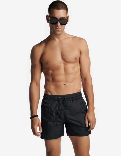 Load image into Gallery viewer, Swim Shorts - Black Embroidery
