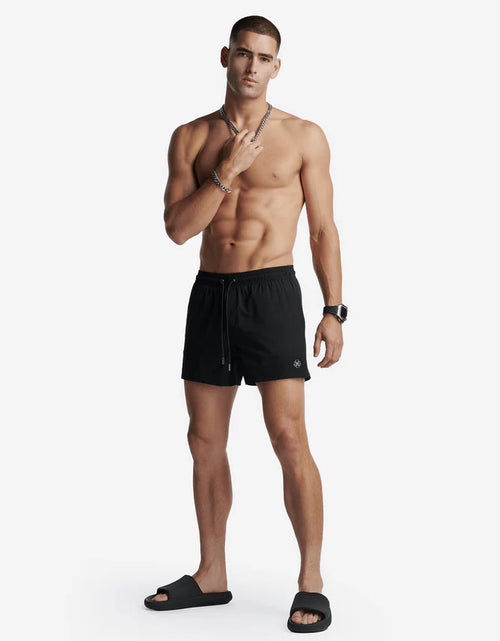 Load image into Gallery viewer, Swim Shorts Nylon - White Embroidery
