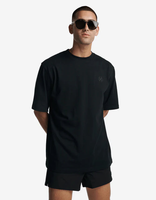 Load image into Gallery viewer, T-Shirt Oversize - Black 3D Print
