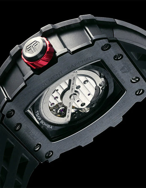 Load image into Gallery viewer, Elemental Series-Carbon Fiber Automatic Watch TB8208CF Cool Black
