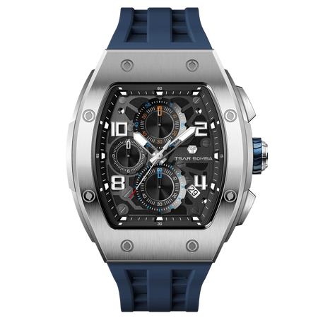 ساعة Elemental Series-Quarter TB8211Q باللون الأزرق الفضي