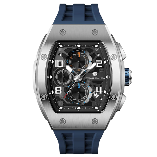ساعة Elemental Series-Quarter TB8211Q باللون الأزرق الفضي