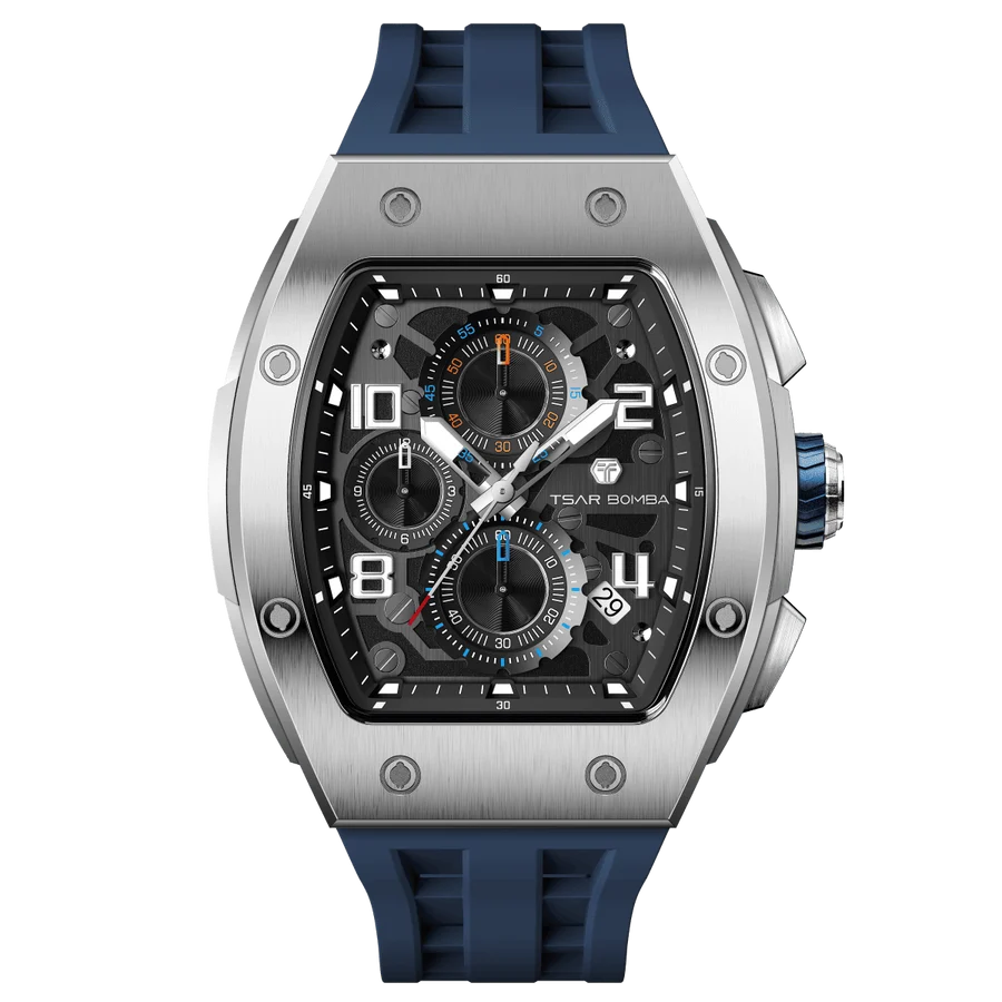 ساعة Elemental Series-Quarter TB8211Q باللون الأزرق الفضي