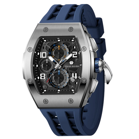 ساعة Elemental Series-Quarter TB8211Q باللون الأزرق الفضي