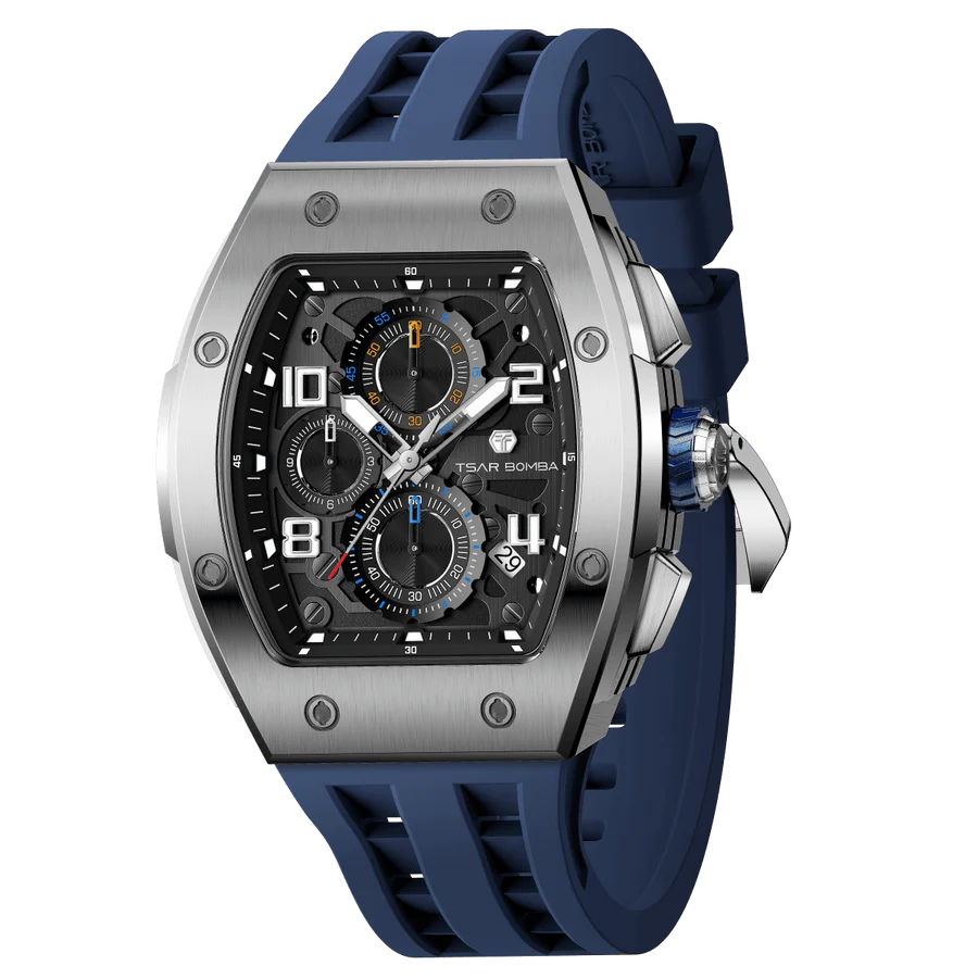 ساعة Elemental Series-Quarter TB8211Q باللون الأزرق الفضي