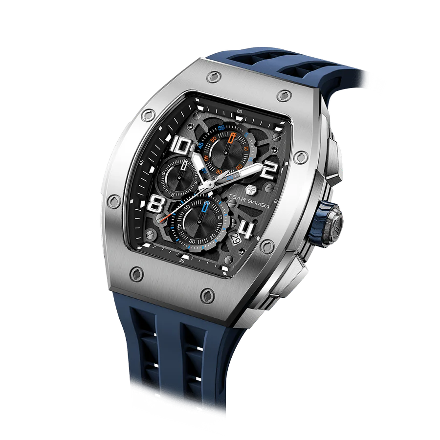 ساعة Elemental Series-Quarter TB8211Q باللون الأزرق الفضي