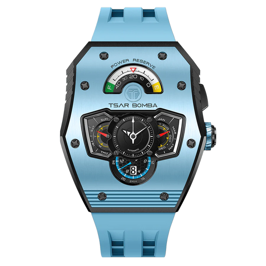 ساعة Elemental Series-Quarter TB8211Q باللون الأزرق الفضي