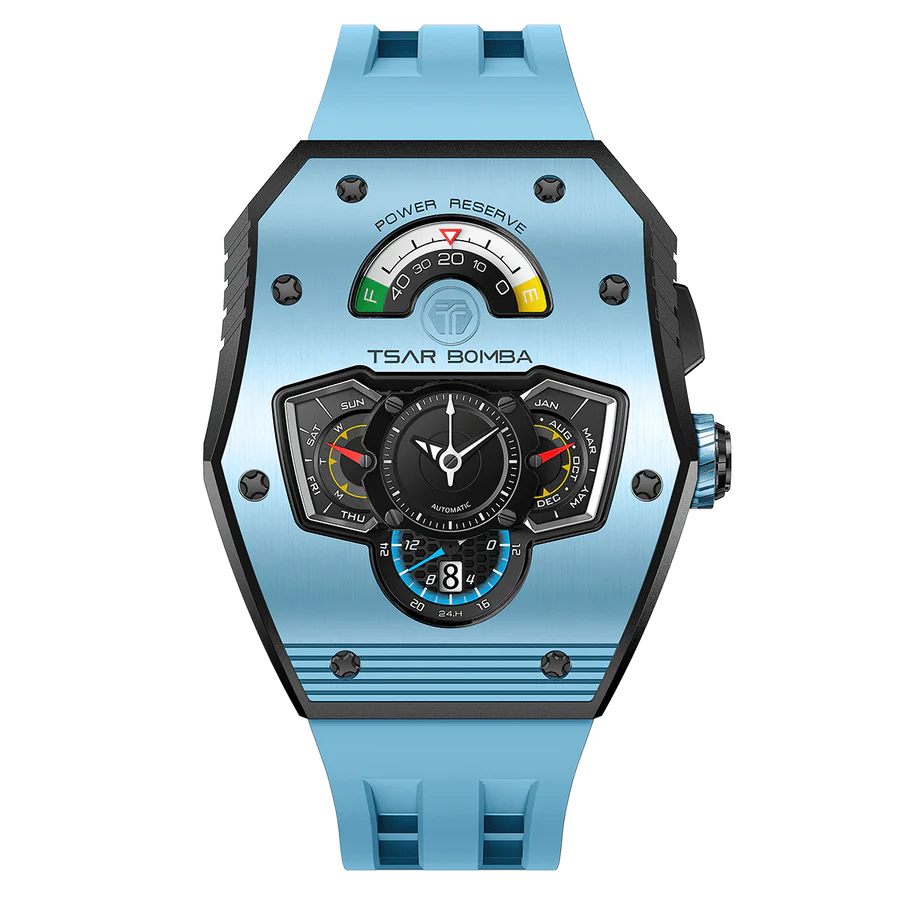 ساعة Elemental Series-Quarter TB8211Q باللون الأزرق الفضي