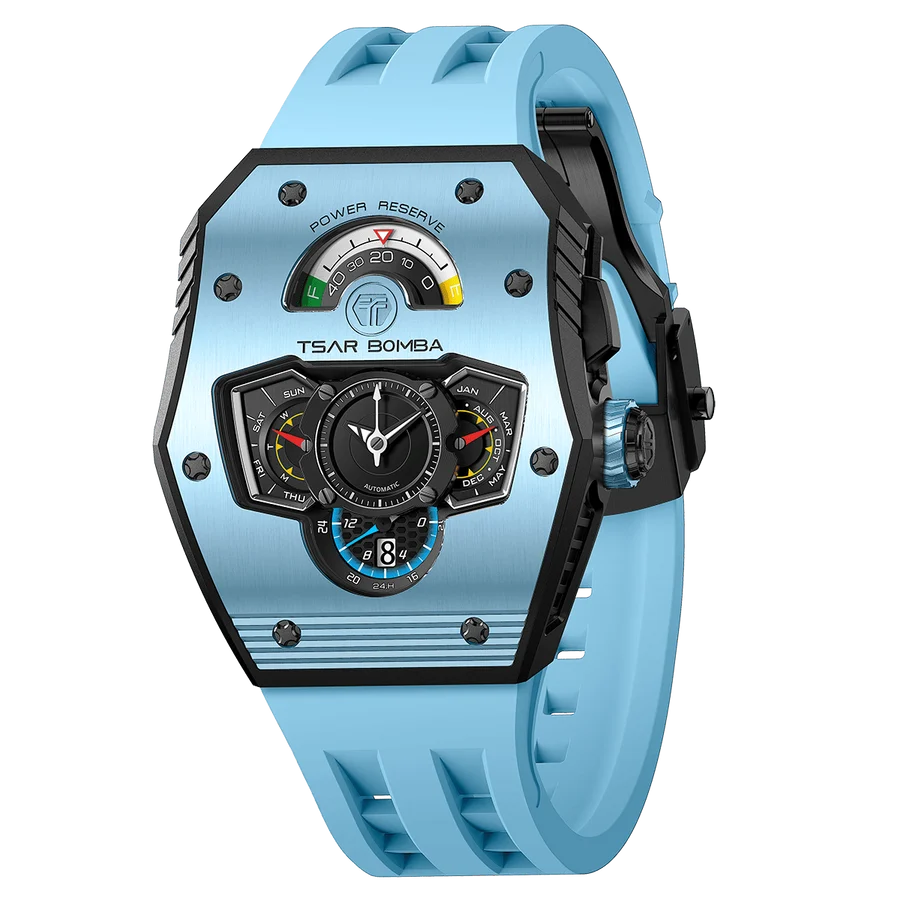 ساعة Elemental Series-Quarter TB8211Q باللون الأزرق الفضي