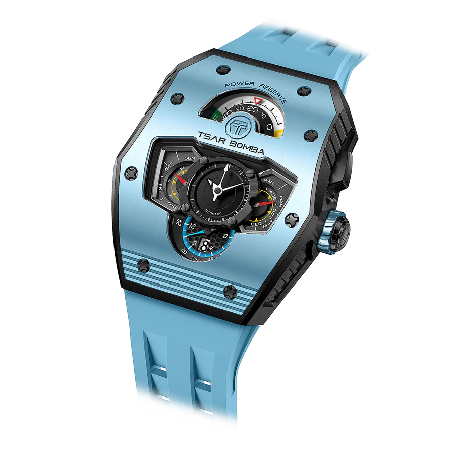 ساعة Elemental Series-Quarter TB8211Q باللون الأزرق الفضي