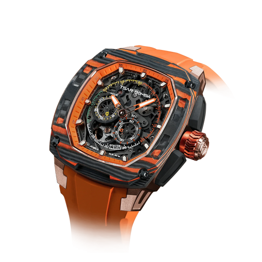 Dark Matter-Interchangeable Automatic Watch TB8601 Orange Set
