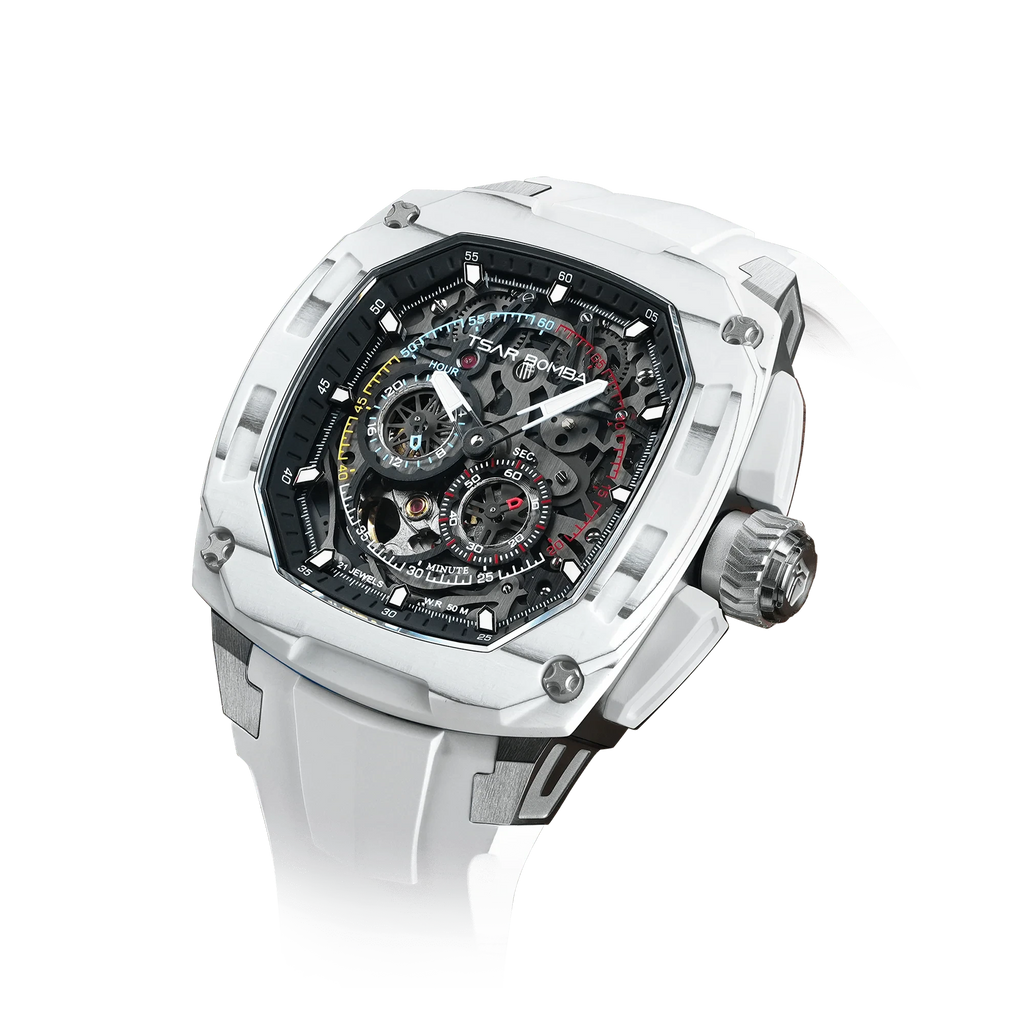 Dark Matter-Interchangeable Automatic Watch TB8601 White Set
